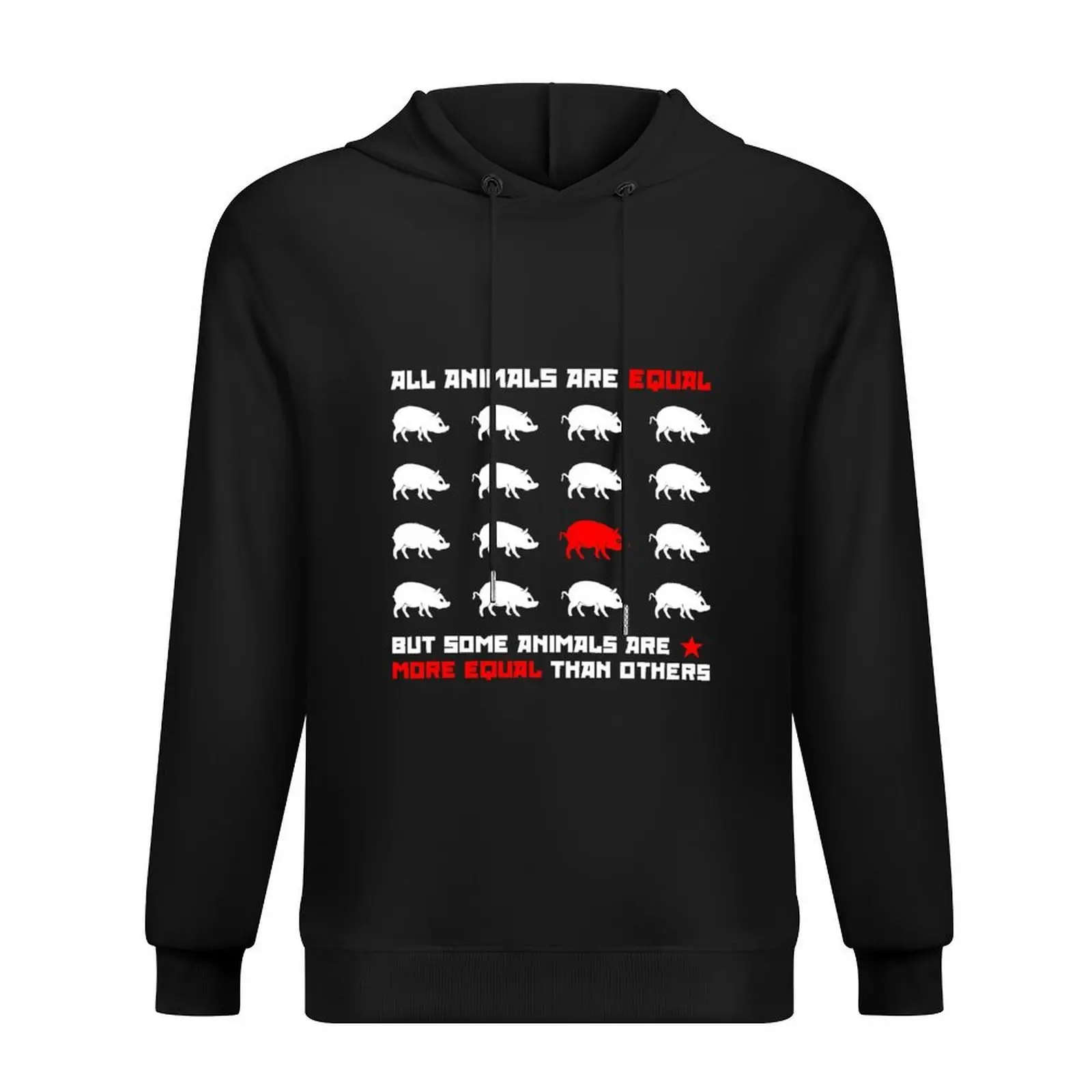 

All animals are equal 2 (dark) Hoodie korean autumn clothes clothes for men male clothes men's pullover hoodies