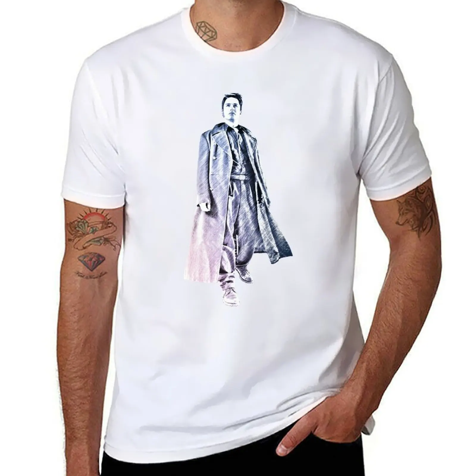 

Captain Jack Harkness T-Shirt man t shirt summer cotton tshirt 100% T-Shirt