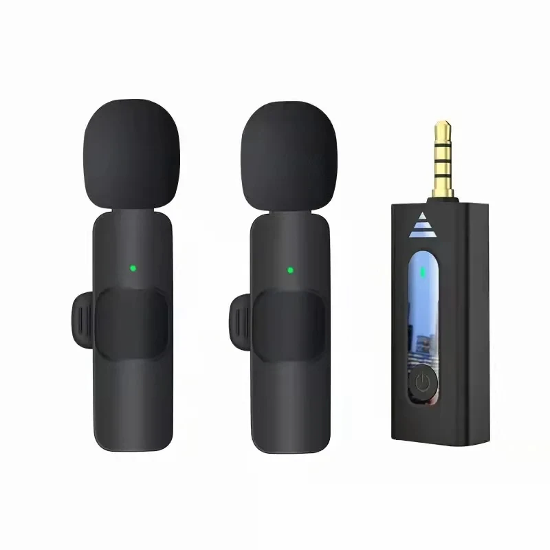 New Wireless Lavalier Microphone Portable Audio Video Recording Mini Mic for iPhone Android Live Broadcast Gaming Phone Mic 2024