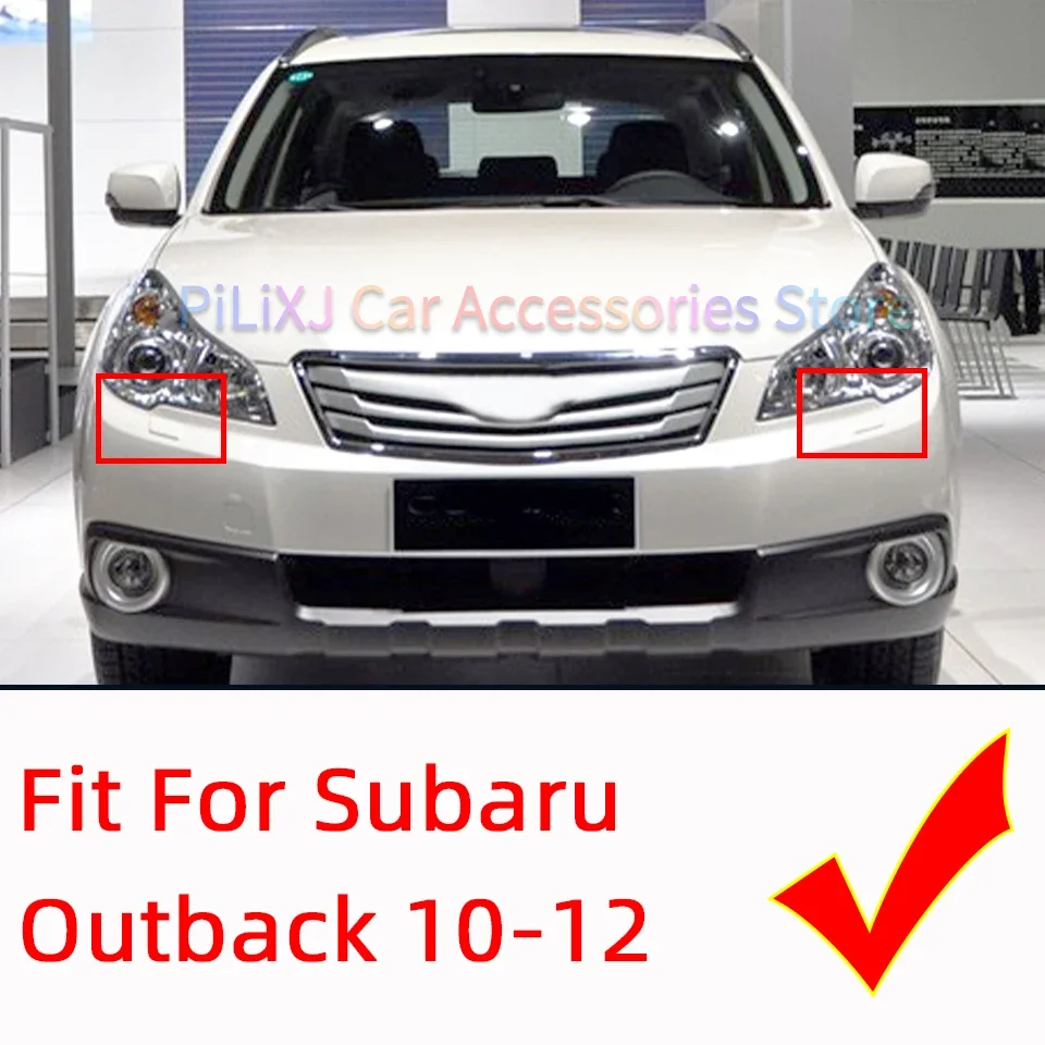 Auto Front Bumper Headlamp Washer Nozzle Cover Cap For Subaru Outback 2010 2011 2012 Headlight Cleaner Sprayer Jet Lid Garnish