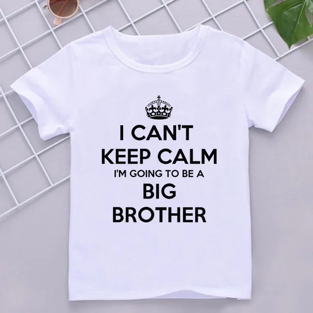 Funny I\'m Going To Be A Big Brother Again Children Boys Tshirt Kids Brother Matching Clothes Pregnancy Announcement Top Outfits