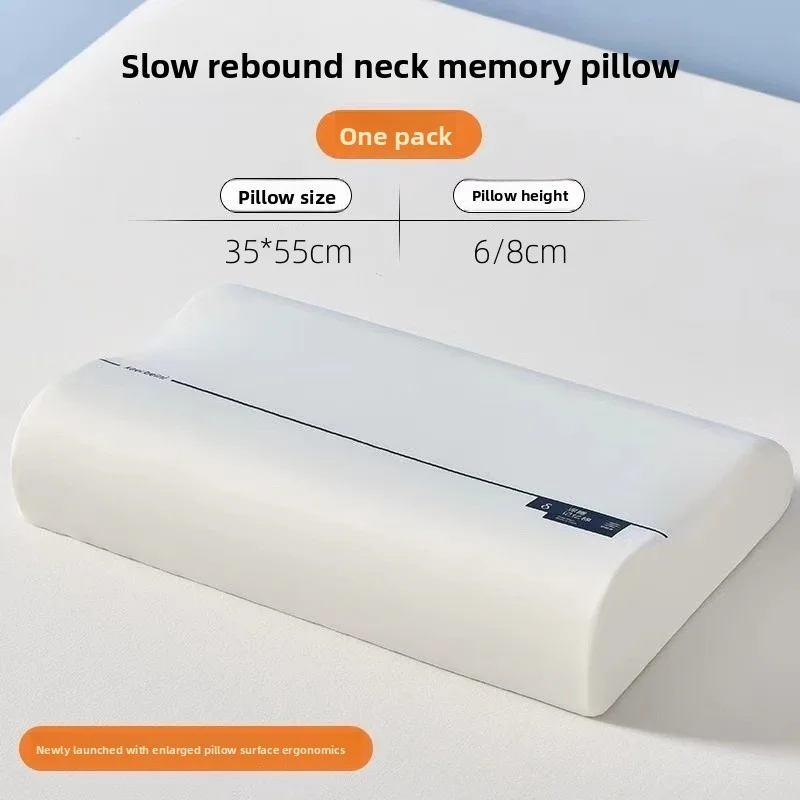 2026 Memory Foam Pillow Slow Rebound Deep Sleep Pillow Ergonomic Contour Cervical Neck Pillow for Side Back Stomach Sleepers