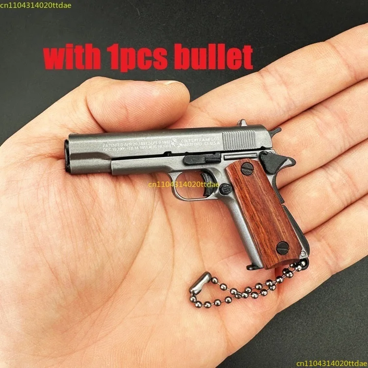 Alloy Empire Army 1:2.05 1:3 Scale Desert Eagle Pistol Keychain Mini Toy Gun Model Metal Keychain for Adult Kids Christmas Gift