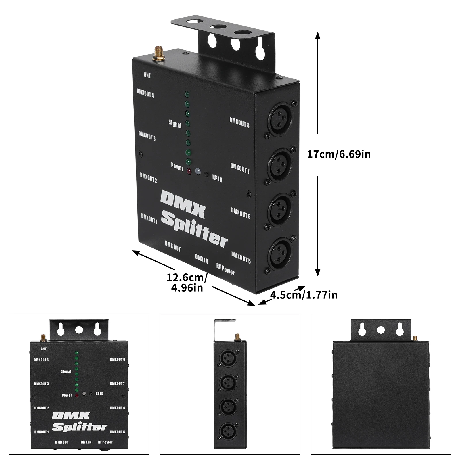 DMX512 Signal Amplifier Wireless LED Lighting Controller for Stage Light Theaters Theme Parks Dance Halls Bars
