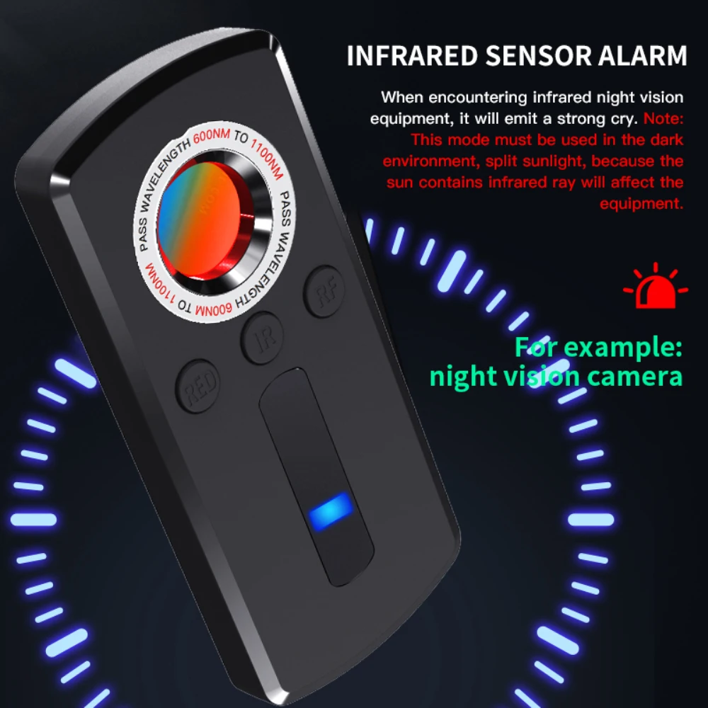 Hotel Anti Peeping Detector Infravermelho Câmera Scanner Artefato Nemesis Monitor Miniatura Sem Fio Localizador GPS Finder