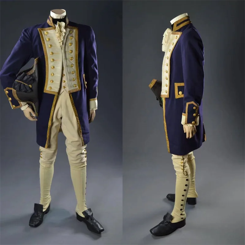 Movie That Woman Cosplay Costume Lord Horatio Nelson Jacket Pants Medieval Suit Gothic Stage Outfits