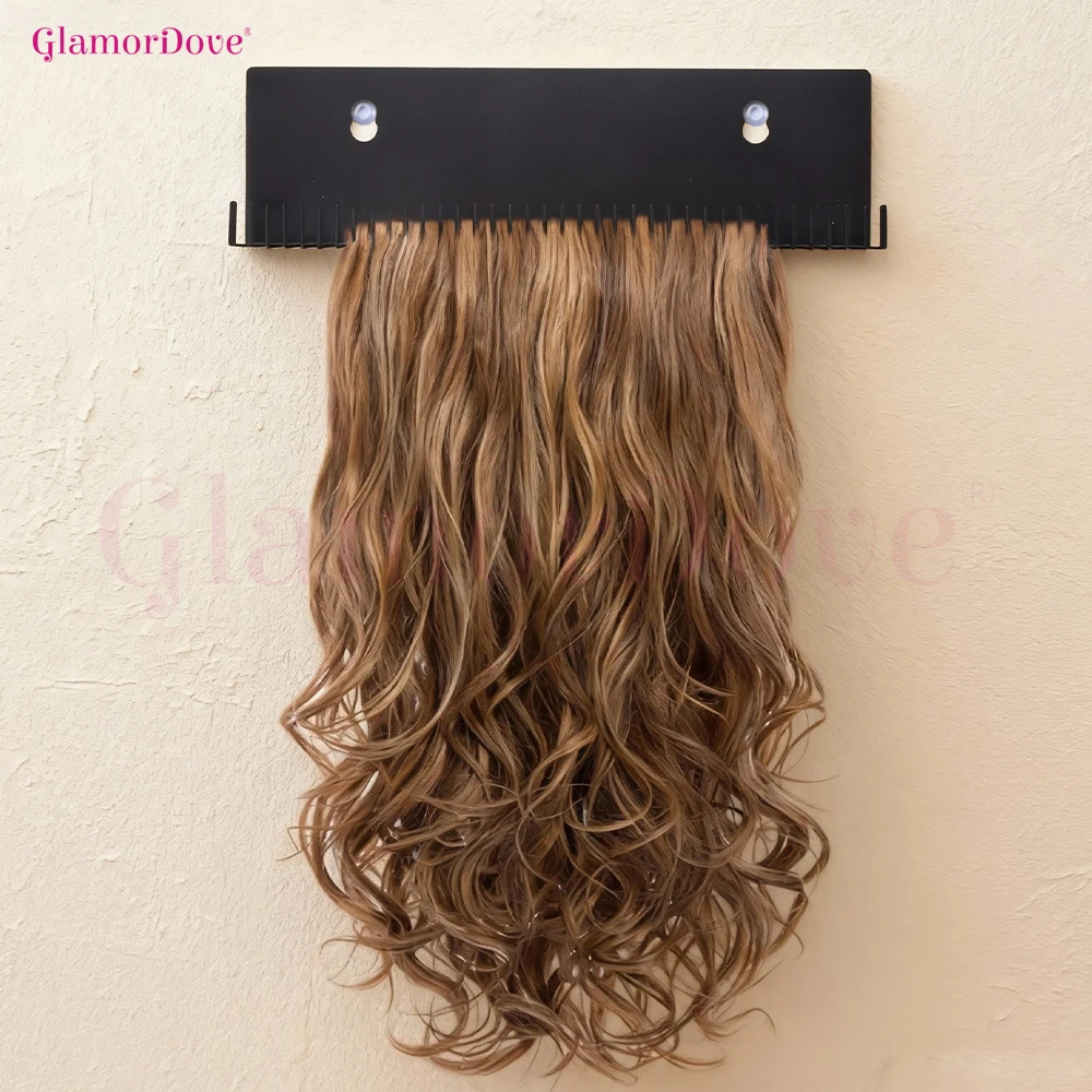 

Держатель для наращивания волос GlamorDove — для мытья, укладки и сушки утка, на клипсе, на ленте и наращивания Halo