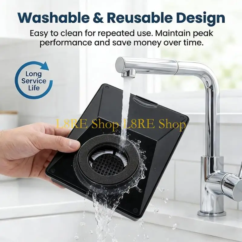 L8RE Routine Vacuum Upkeep Filter Set, Black 2 Pack Replacement Parts for Daily Cleaner Maintenance, Planned Rotation and Ready