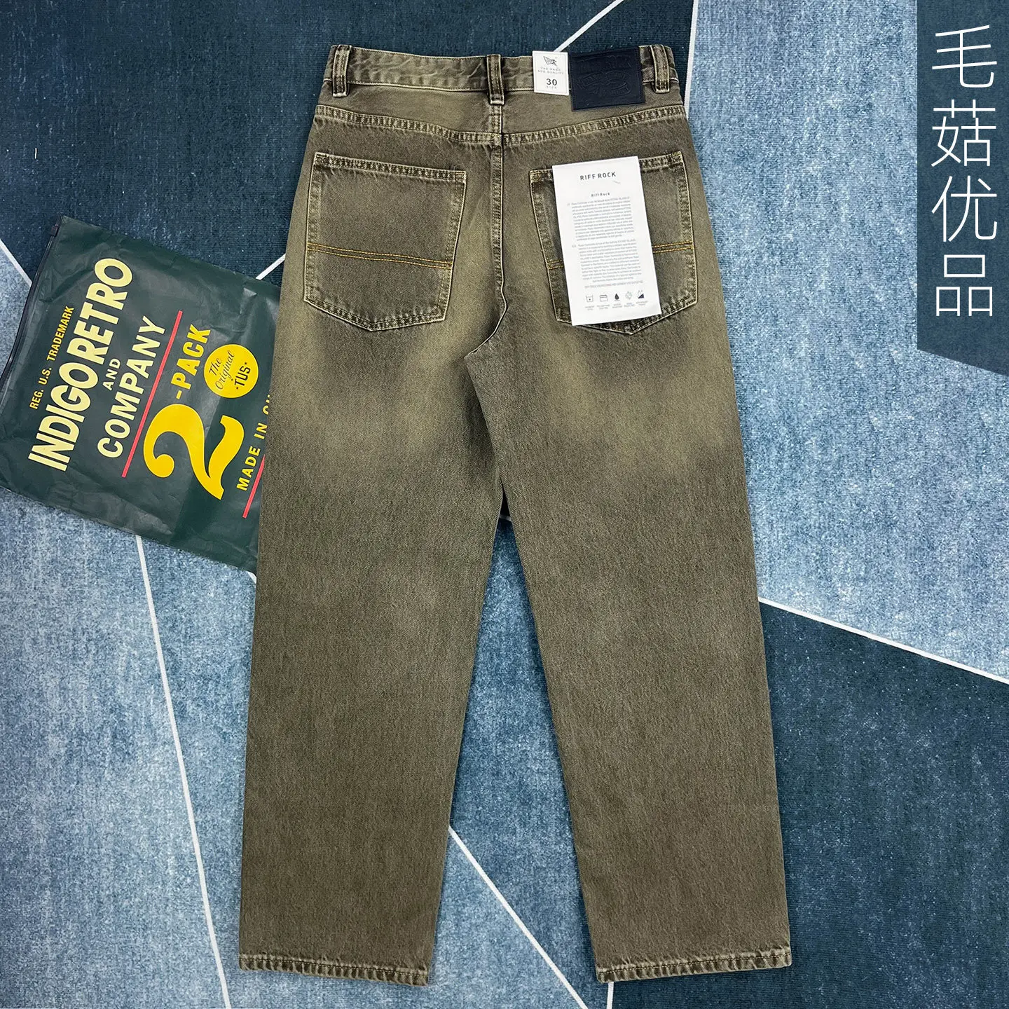 

Высококачественные американские винтажные джинсы из выстиранного денима для мужчин, свободные брюки прямого кроя, весенние повседневные модные брендовые брюки в стиле Amekaji