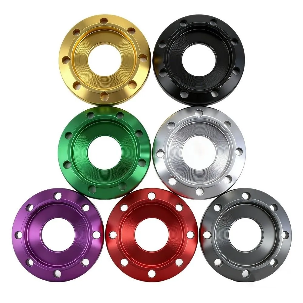 5pcs M8 Motorcycle Screw Washer Nut Aluminum Alloy 9 Colors Flange Pad Number Plate Screw Washer Raised Gasket Decoration