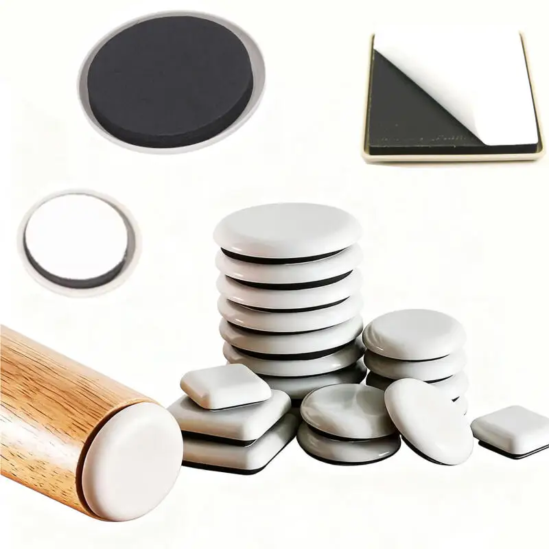 Chair Pads Floor Protector Rubber Feet Furniture Legs Table Felt Pad Seat Self-Adhesive Easy Move Heavy Furnitures Slider Glides