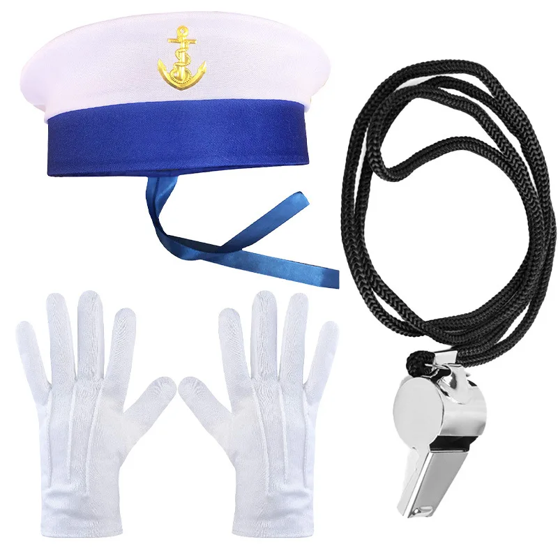 

Хэллоуин Сейлор Темно-синяя шляпа Аксессуары для костюмов Костюмы для косплея Сейлор Темно-синяя шляпа Шарфы Солнцезащитные очки Перчатки для мужчин и женщин