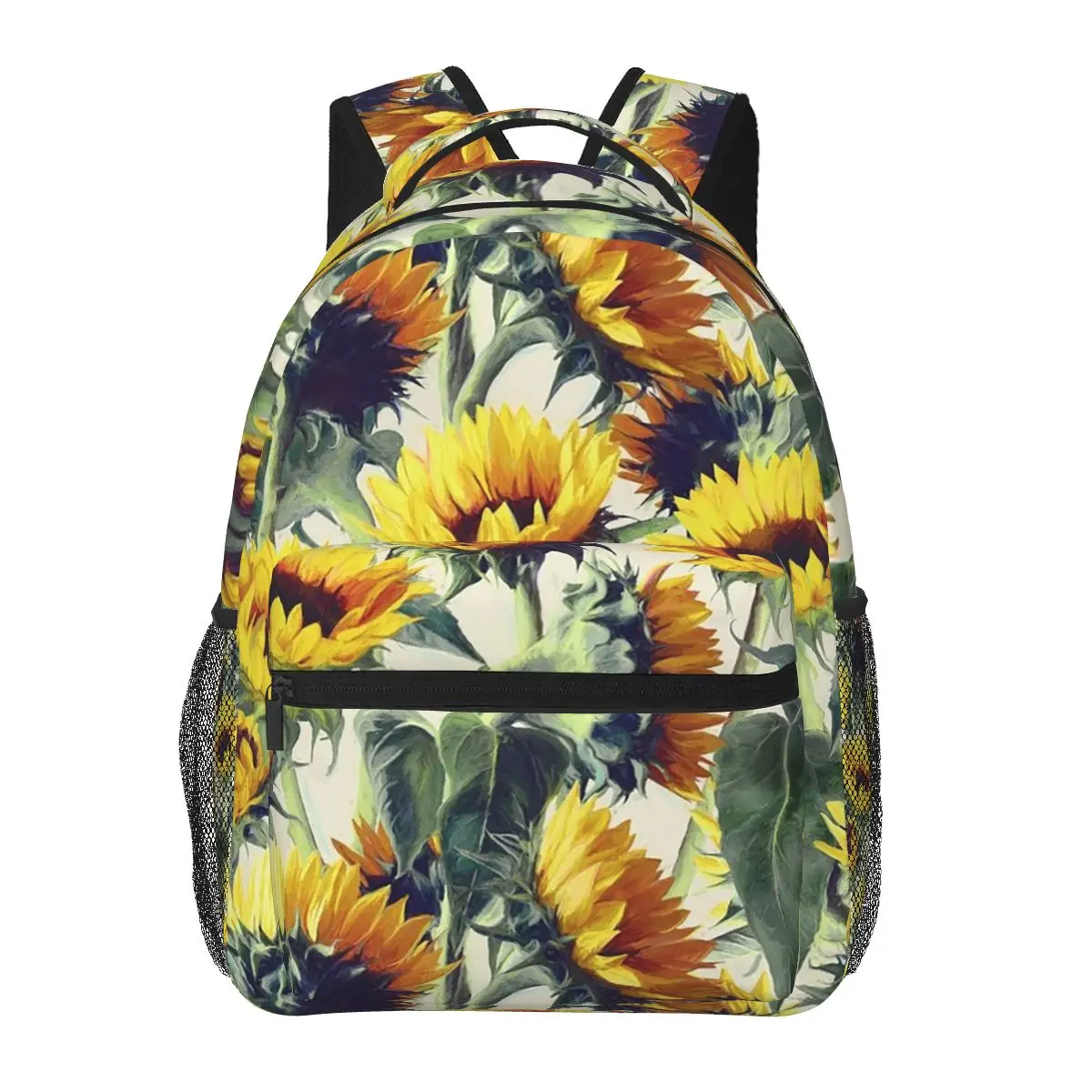 

Sunflowers Forever Backpacks Boys Girls Bookbag Children School Bags Cartoon Travel Rucksack Shoulder Bag Large Capacity