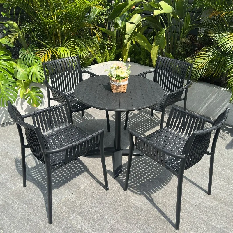 Practical gazebo B & B, waterproof and sunscreen outdoor folding tables and chairs, tables and chairs balcony