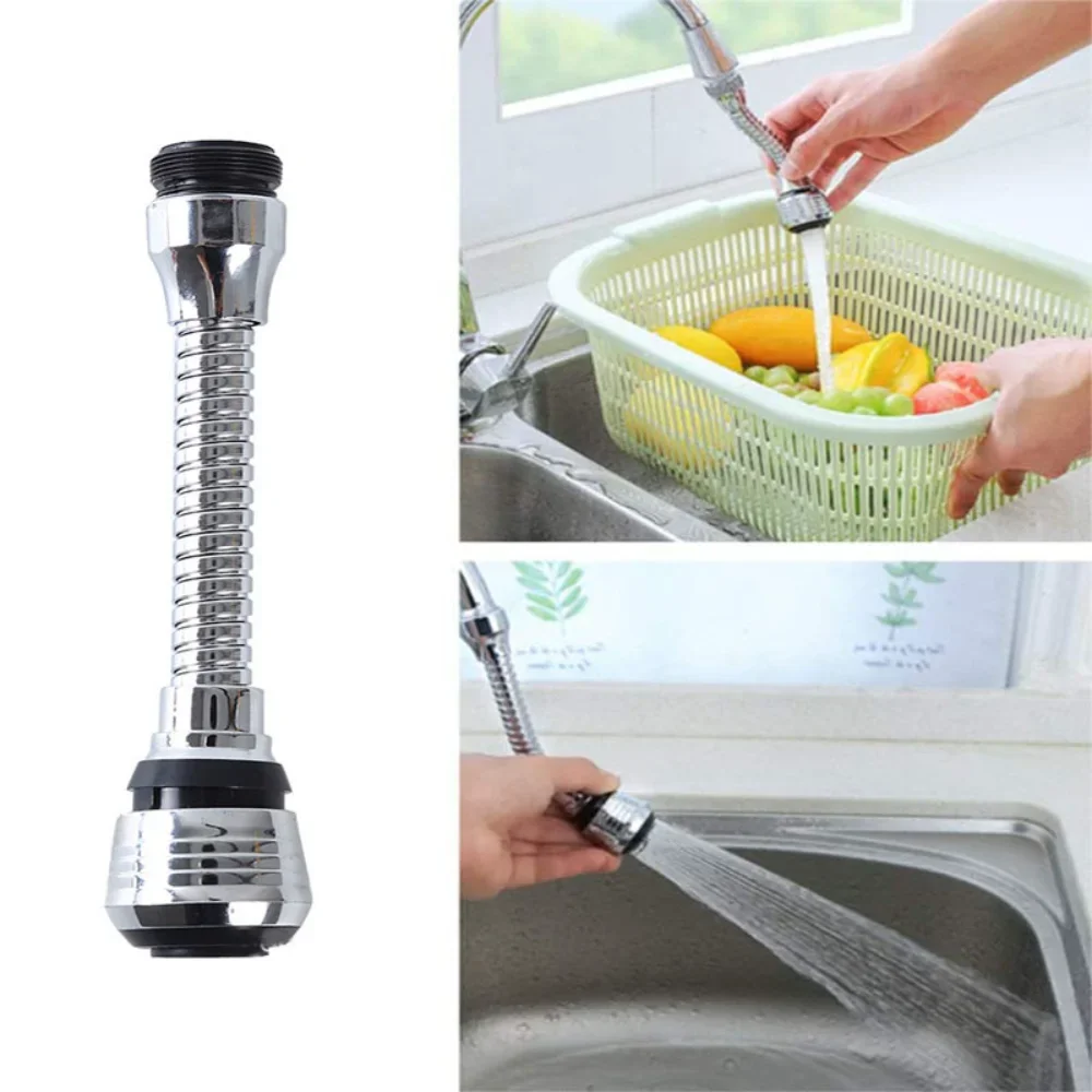 360 Degree Faucet Anti Splash Head Kitchen Water Saver Universal Rotating Bubbler Filter Nozzle Booster Nozzle Kitchen Tools