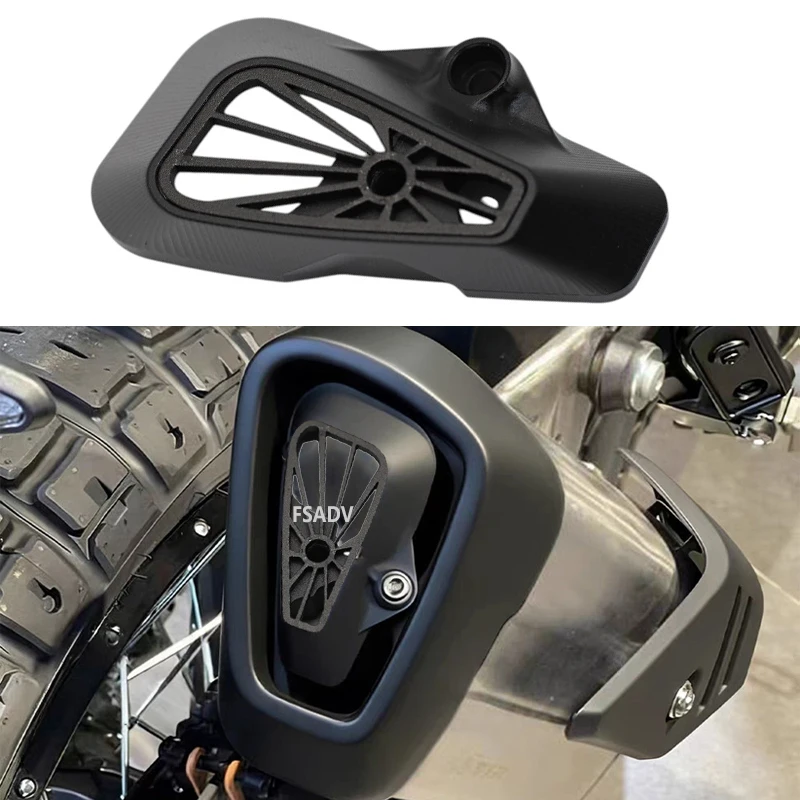 

450MT Exhaust Decorative Cover Exhaust Pipe Cover Decorator Exhaust Port Protective Cover For CFMOTO 450 MT CF450MT Motorcycle