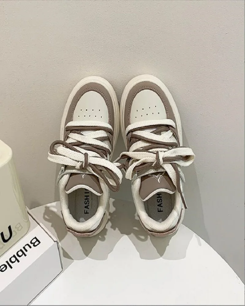 

Children's Casual Board Shoes 2024 Autumn New Boys' Versatile Sports Shoes Girls' Thick Sole Student Shoes Beige Pink Beige Coff