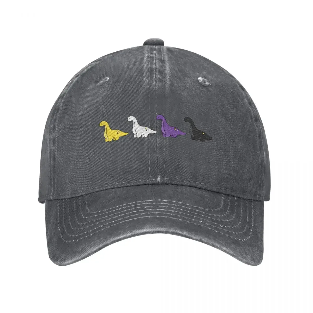 

Simple non-binary dinosaurs Baseball Cap Hat men black summer hat New Hat Girl Men's