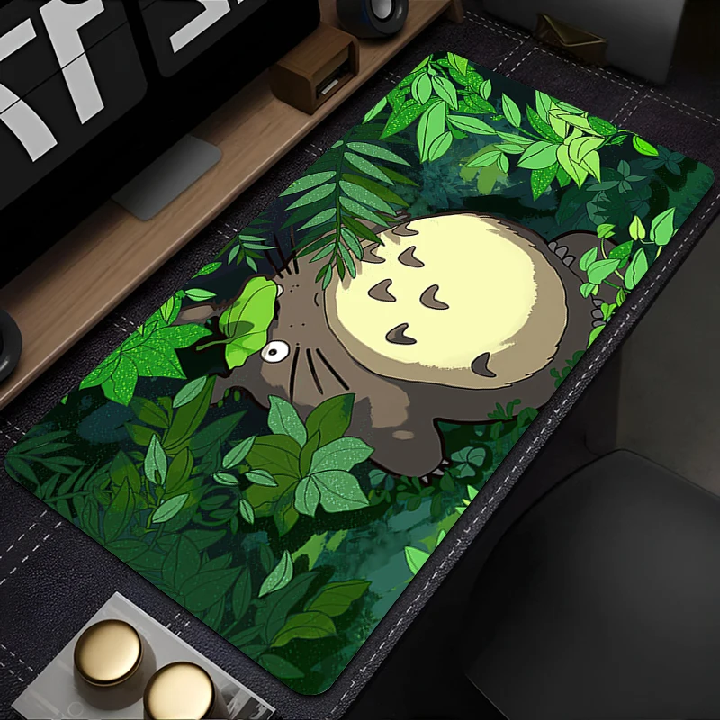 

Mouse Pad Anime Green Plants Mousepad Laptop Kawaii T-totoro Cartoon Keyboard Pad PC Gaming Accessories Cute Desktop Mouse Mat