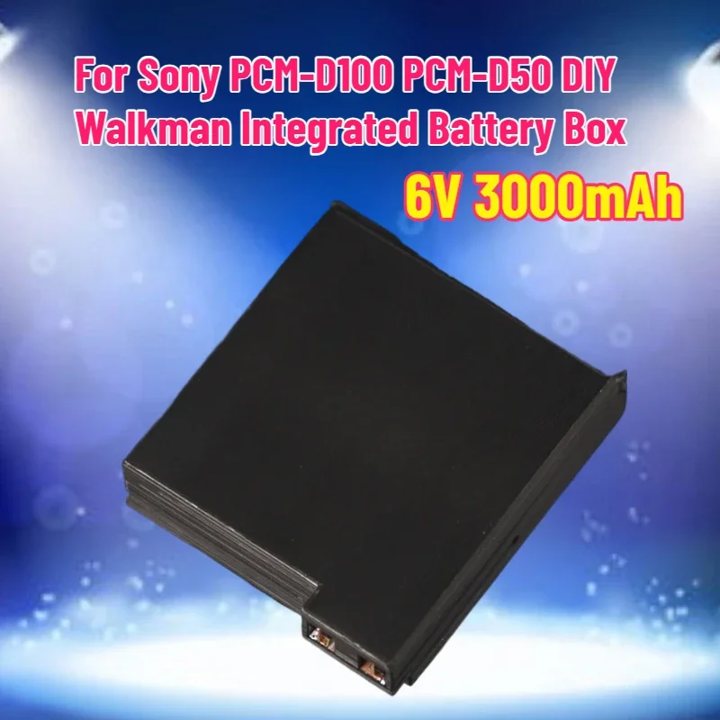 SWZY 6V 3000mAh Suitable for Sony PCM-D100 PCM-D50 DIY Walkman Integrated Battery Box