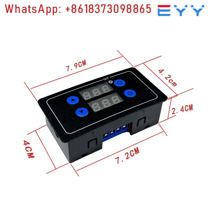 Timing Time Delay Relay Module Infinite Cycle Controller Switch Panel Type 3V12V24v220V