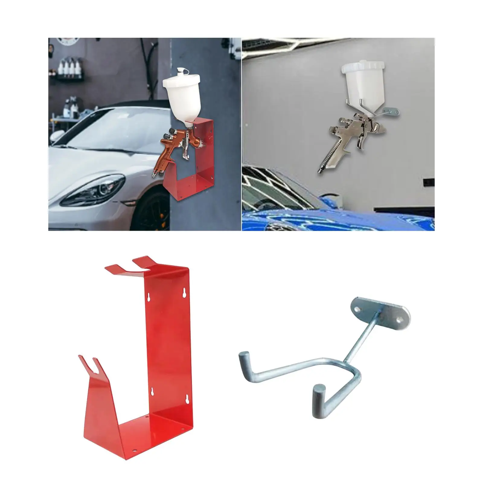 

Car Paint Spray Tool Stand Stable Accessory Metal Automotive Body Paint Paint Sprayer High Strength Organizer Mount Rack Bracket
