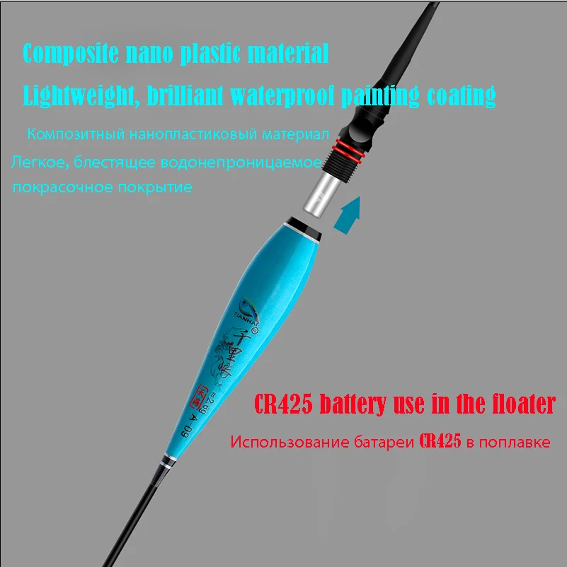 3 unids/lote flotadores de pesca gran oferta flotadores luminosos LED eléctricos flotabilidad de carpa Nano plástico accesorios de Bobbers de pesca