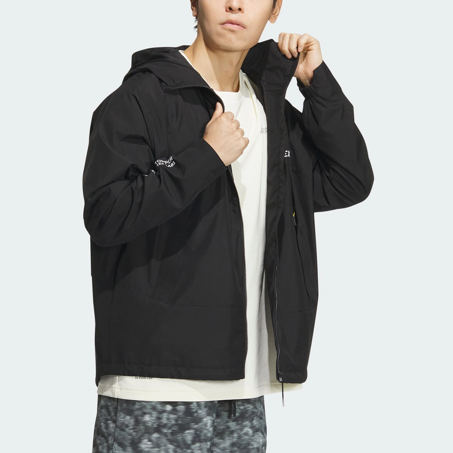 سترة رياضية بغطاء للرأس للرجال من Adidas Official Authentic TERREX للاستخدام الخارجي IS9508