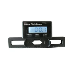 TL90 Digital Pitch Gauge LCD Backlight Gyro Sensor High Precision Propeller Angle Meter for RC Helicopter Airplane Drone Tool