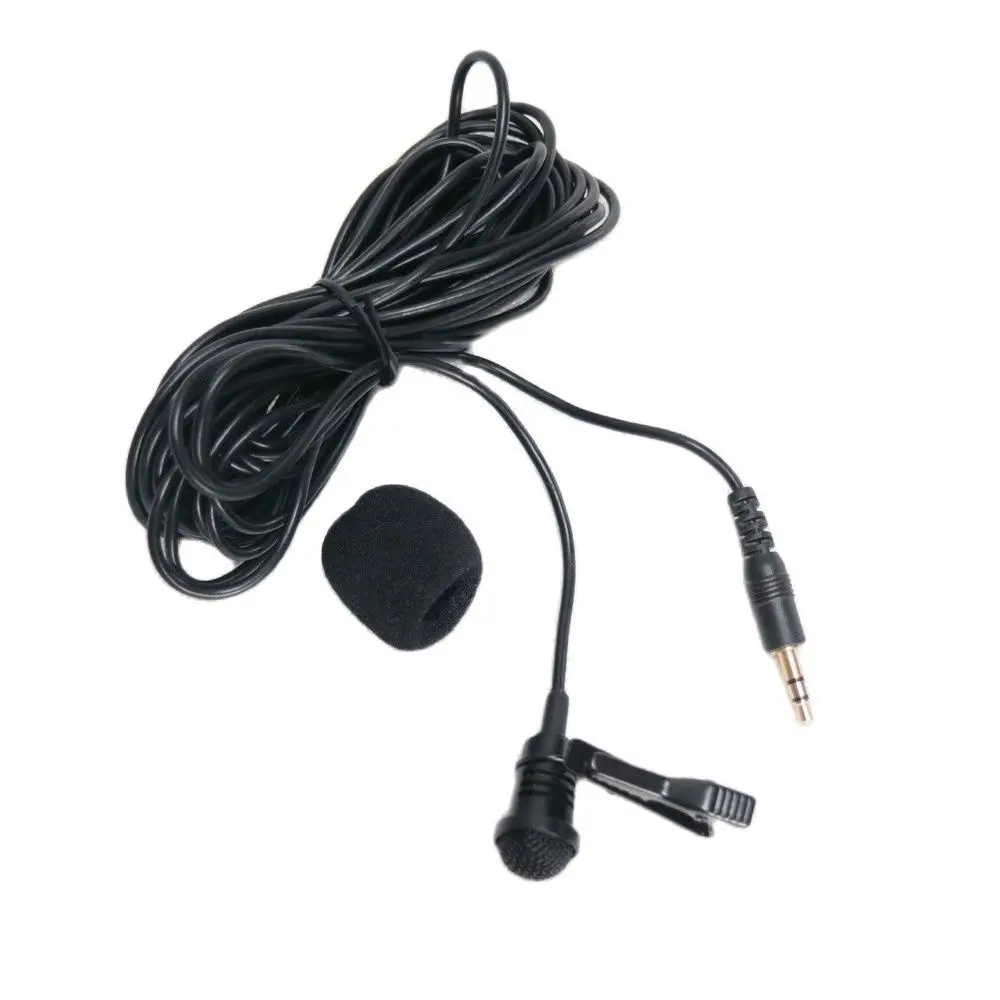 

Pro Recording Speech Singing Microphones Normal 3.5mm Stereo Jack Lavalier Lapel Mic For Computer Laptop Camera Recordor 6m Wire