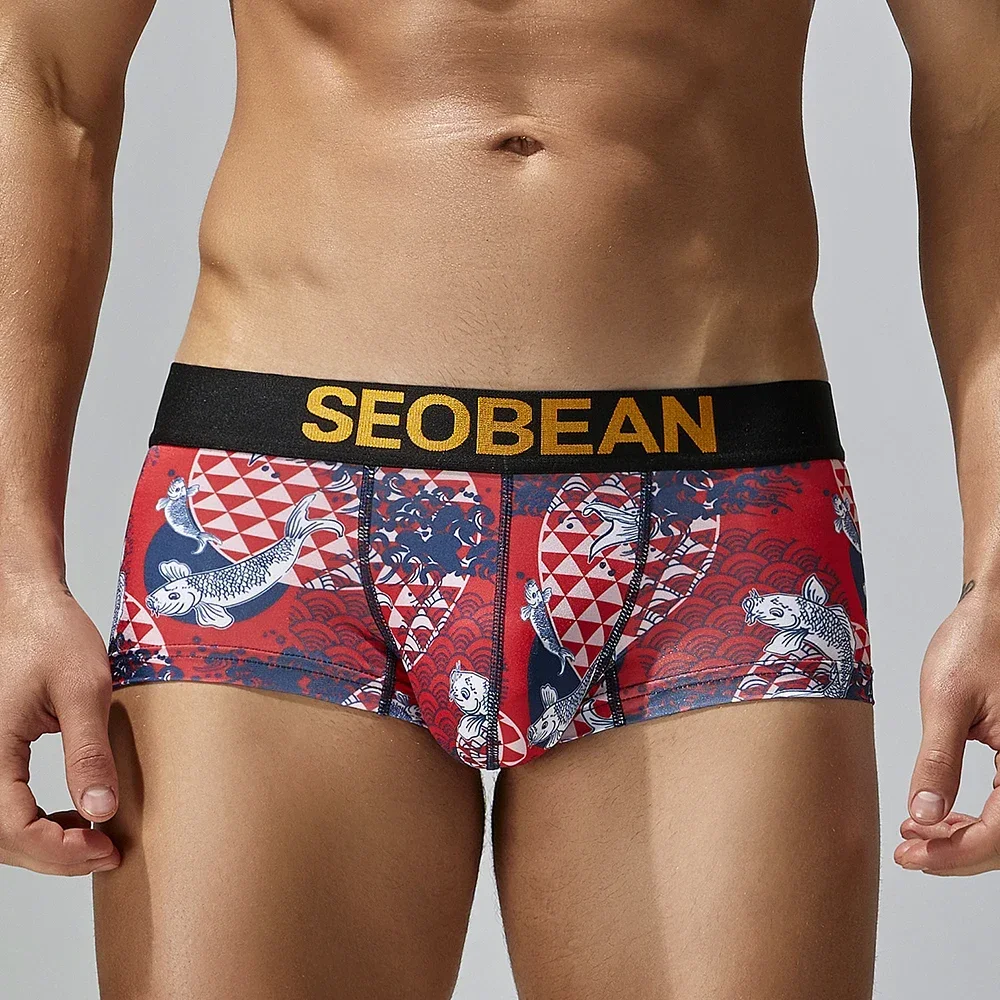 Seobean-New Year of the fish boxer briefs underwear, underclothing