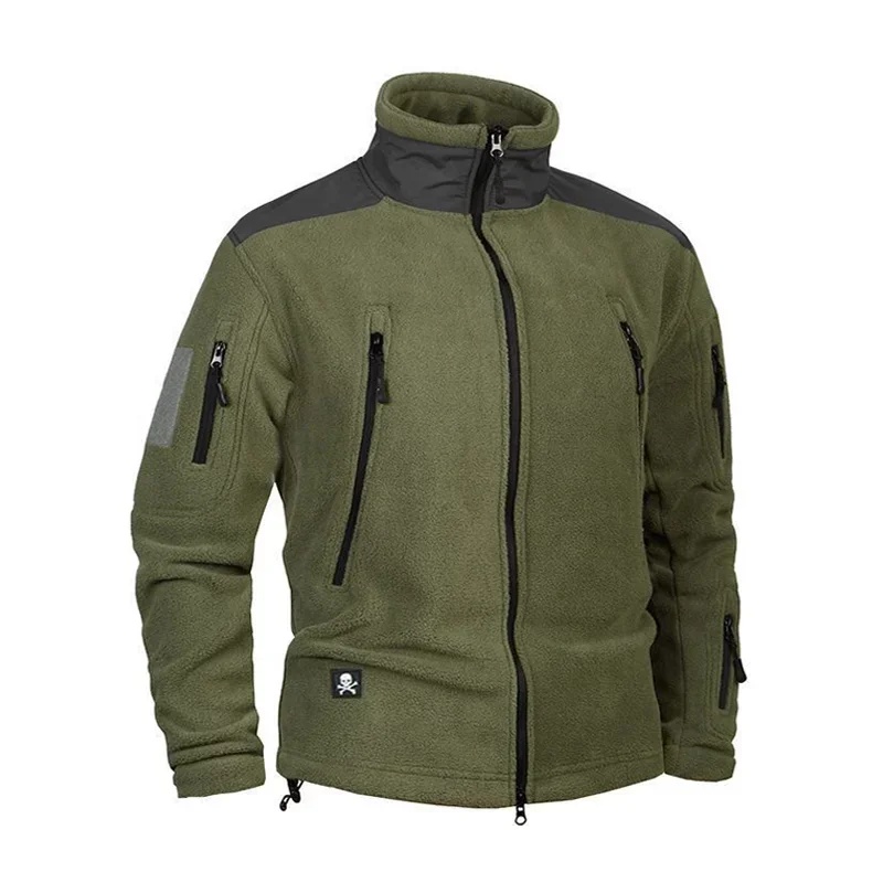 Outdoors Riding Climbing Hiking Hunting Camping Thermal Military Tactical Windproof Jacket Men Winter Thicken Warm Fleece Coat