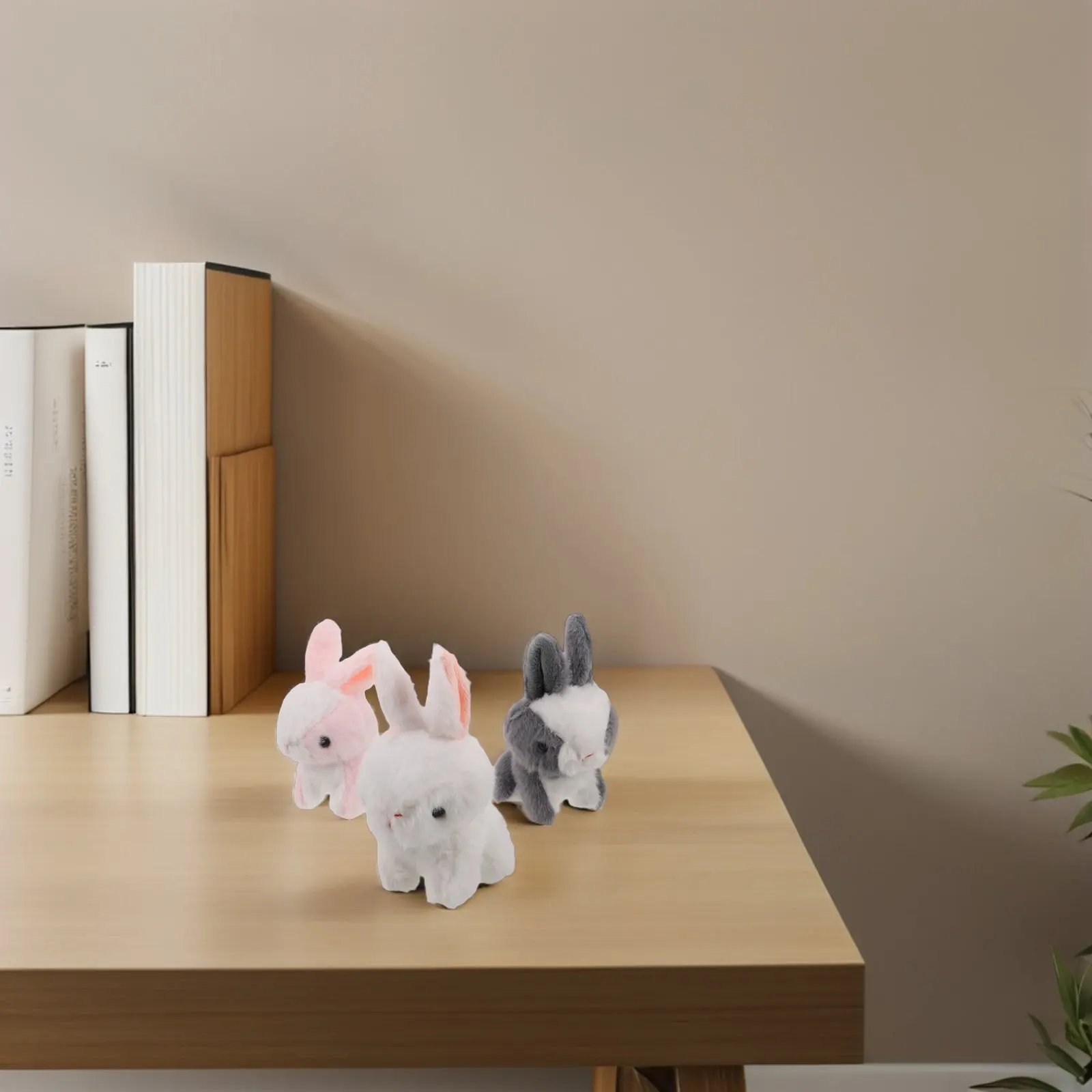 3Pcs Mini Rabbit Keychain Cute Plushie Pendant for Backpack Purse Charm Decorative Accessory for Girls Holiday Party Favor