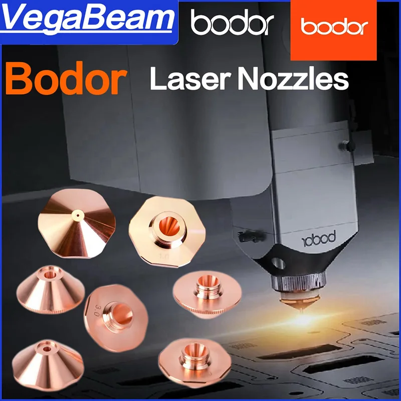 Bodor Laser Nozzle D28 M11 H15 / D32 M14 H15 Single-layer Double-layer Caliber 0.8-5.0 for Bodor Fiber Laser Cutting Head Nozzle
