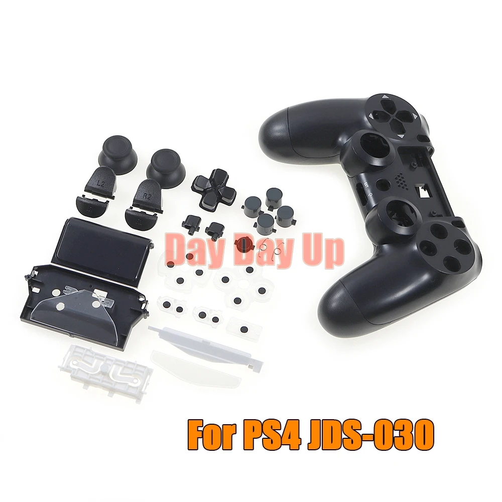 1 مجموعة ل PS4 تحكم JDS 030 JDS-030 V3 الجبهة الخلفية البلاستيك الصلب الإسكان شل الحال بالنسبة PS4 V3.0 JDM-030 غمبد #3