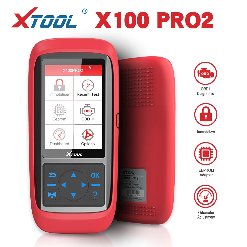 

Программатор автомобильных ключей XTOOL X100 Pro2 с адаптером EEPROM, замена Xtool X100 PRO