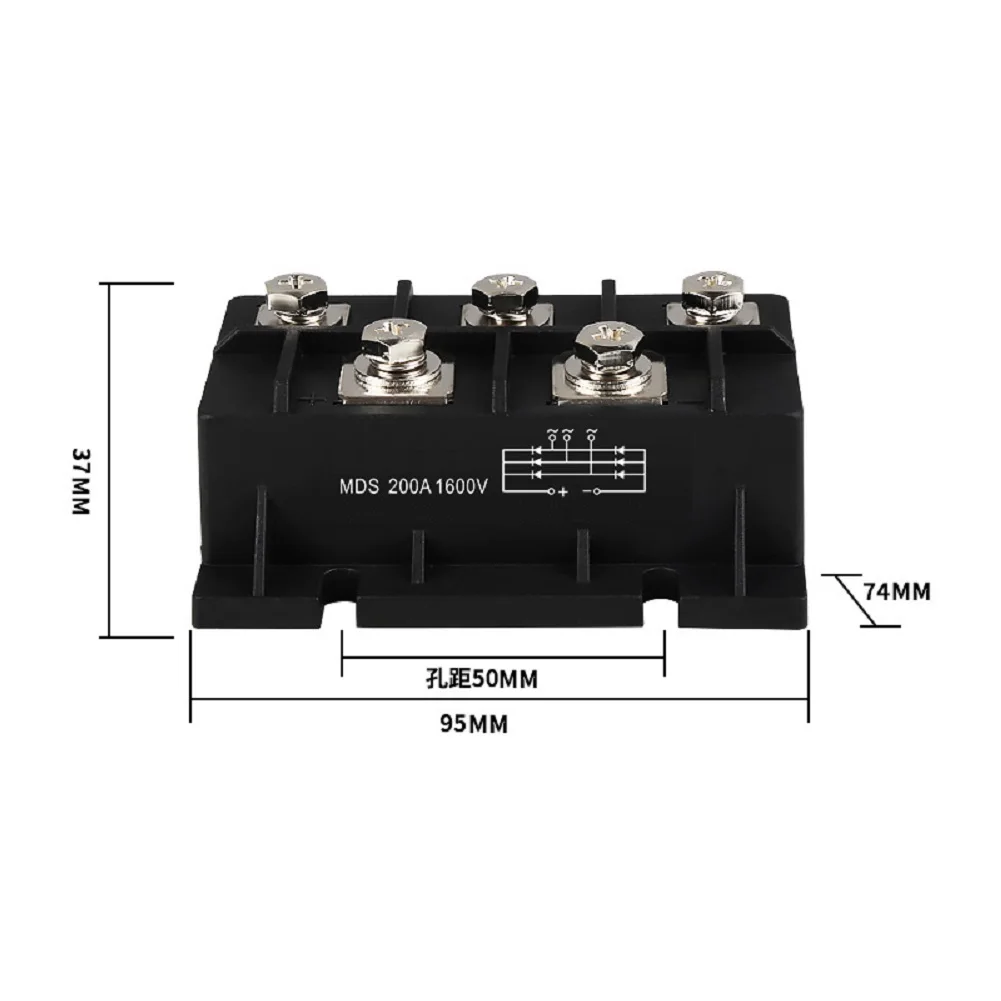 MDS200A 1600V Three Phase Rectifier Bridge Module For Electric Welding Machine For Electric Welding Machines
