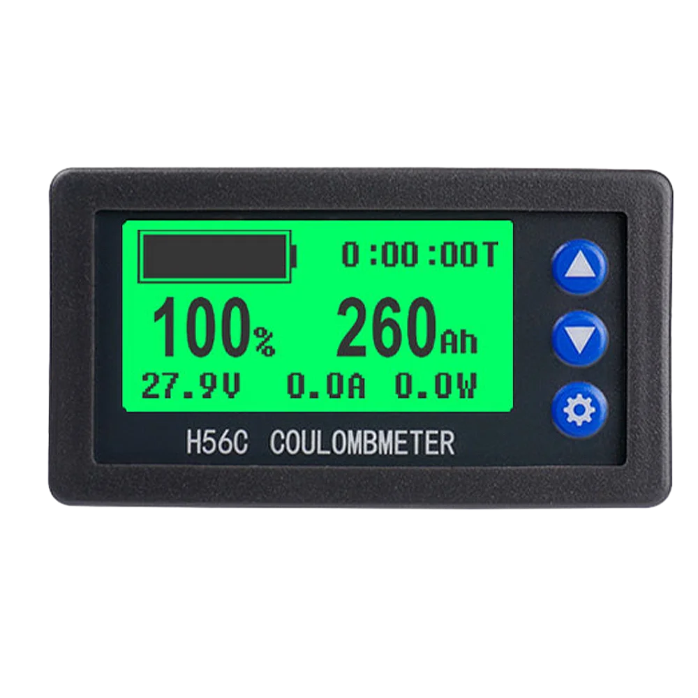 

H56CS LCD Battery Level Indicator Voltage Current Power Meter Coulometer Acid Battery/Lithium Battery/Lithium Iron 20A 50A 100A