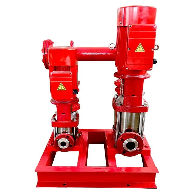 Electric Fire-fighting  multistage centrifugal water pumps system one pump working one pump standby