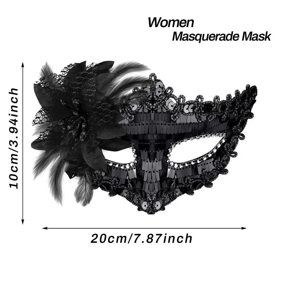 New Fashion Masquerade Mask Side Butterfly Sexy Lace Mardi Gras Mask Party Makeup Ball Venetian Party Eye Mask