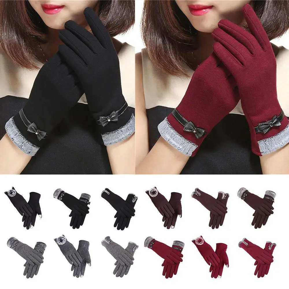 Mode Winter Warme Handschuhe Winddicht Kältebeständig Touchscreen Handschuhe Verdickt Warm Halten Radfahren Fäustlinge Outdoor Radfahren