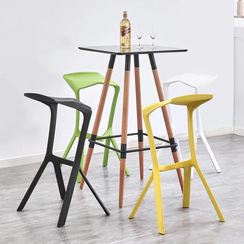 

Designer Kitchen Plastic Bar Chair Nordic Vanity Library Computer Bar Stools Gaming Party Sgabello Cucina Living Room Furniture