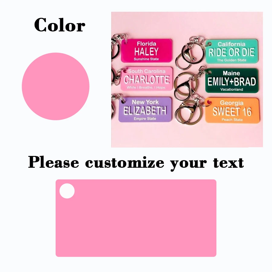 Custom Name Car Keychain, Personalized Gift for Drivers