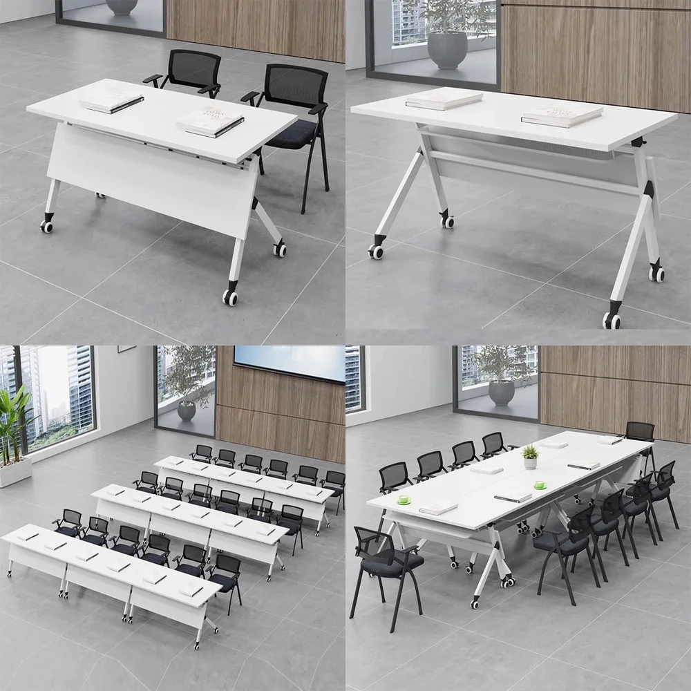 Folding Desk for Office Training Table for Conference Room Small Foldable Desk for Home Office Portable Desk for Workspace