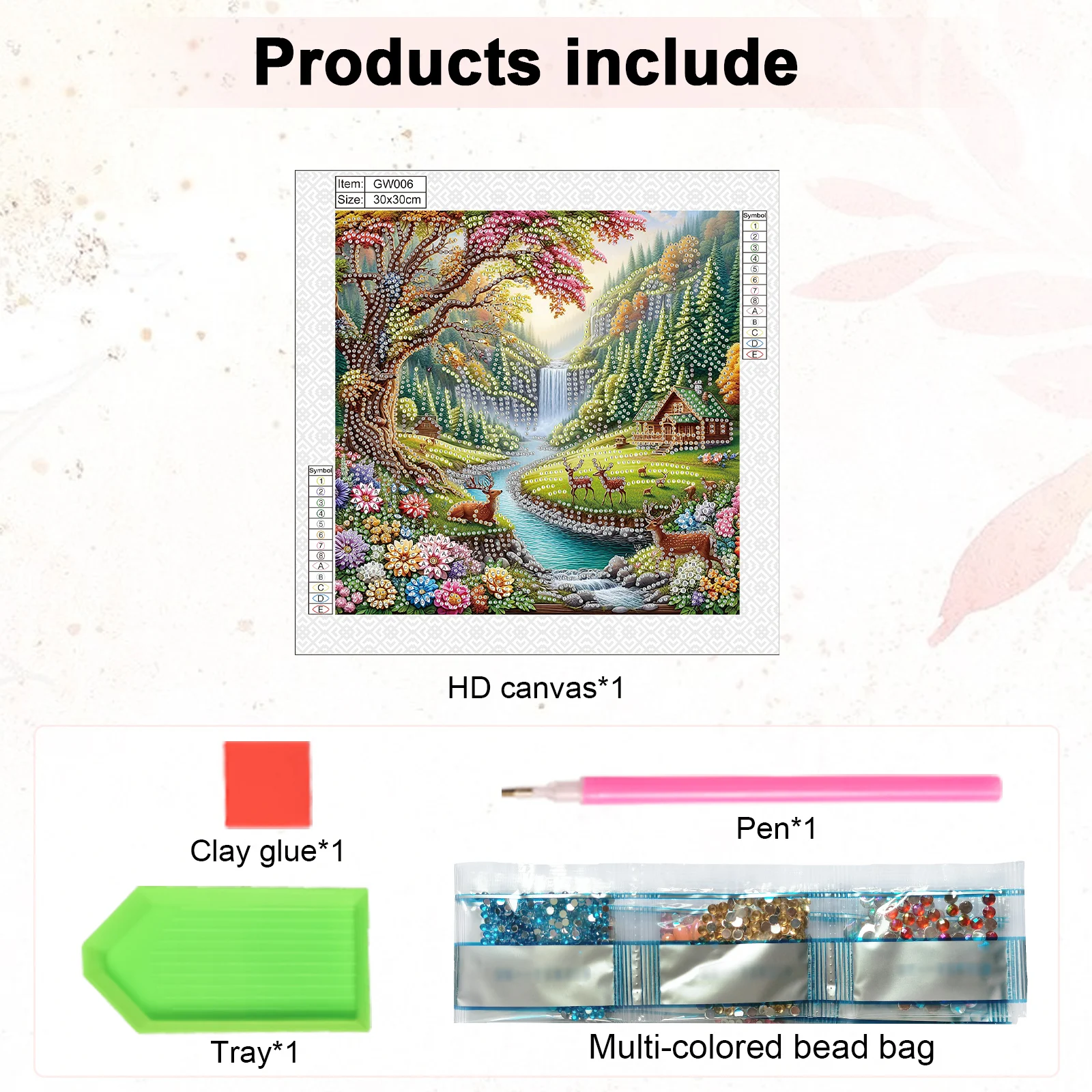5D DIY Diamond Painting Kit Deer Landscape Decoration DIY Alien Diamond Mosaic Art Gift Crafts Wall Home Decoration view 3