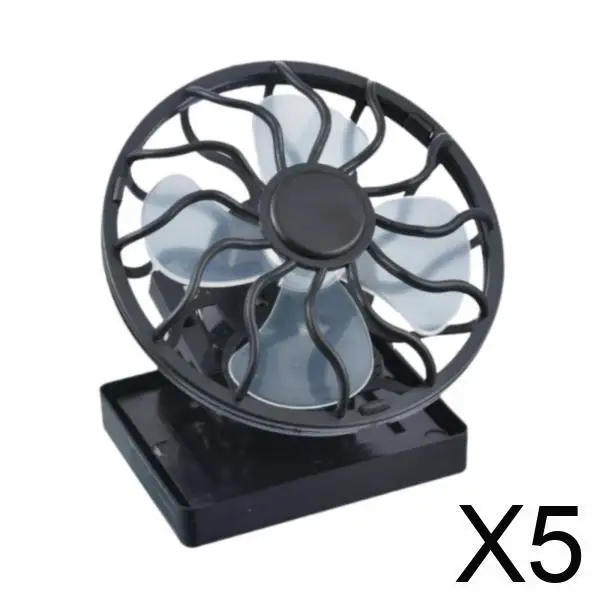 

5x Clip on with Clamp Mount Summer Portable Fan Solar Powered Fan