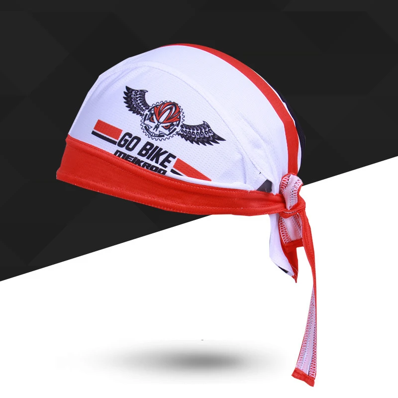 MEIKROO Quick Dry Pure Cycling Cap Sciarpa per la testa Estate Uomo Running Equitazione Bandana Foulard Traspirante Cappello da bici Cappuccio Fascia per capelli