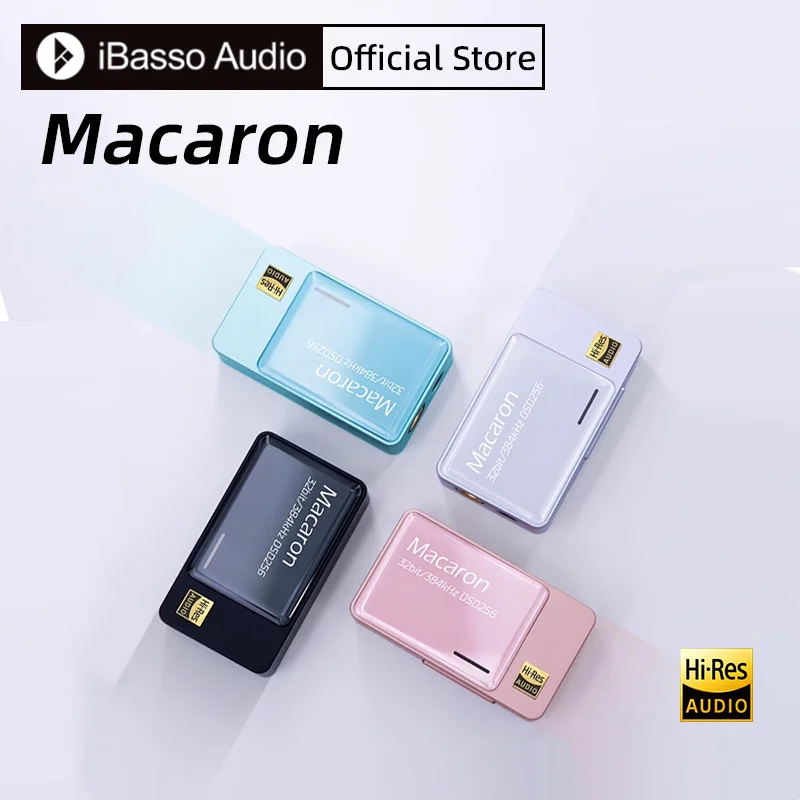 

iBasso Macaron HIFI Portable USB DAC Headphone Amplifer CS43131 Decoder 4.4mm/3.5mm PCM 32bit/384khz Native DSD 256x