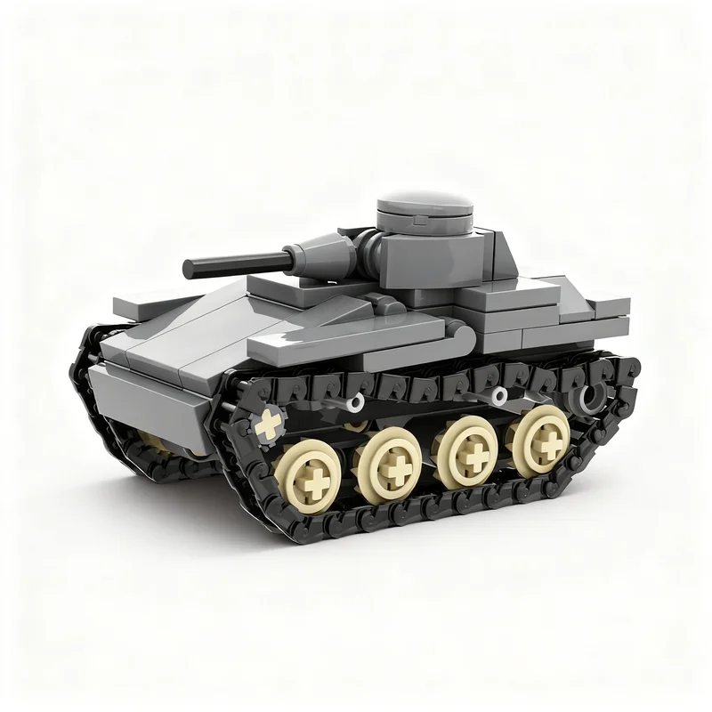 ตัวต่อรถถัง MOC T Light 169 ชิ้น แบบจำลองสถาปัตยกรรม ของเล่นสร้างสรรค์ DIY ของขวัญคริสต์มาส ชุดประกอบเสริมสร้างความคิด ของเล่นเสริมพัฒนาการเด็ก