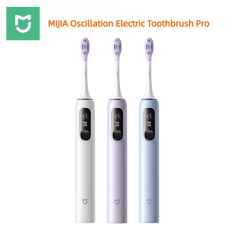 

MIJIA Oscillation Electric Toothbrush Pro,Smart 4 Modes,IPX8 Waterproof Sonic Vibration Toothbrushes,180-day Battery Life